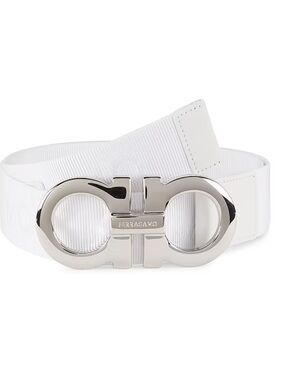 Salvatore Ferragamo white belt